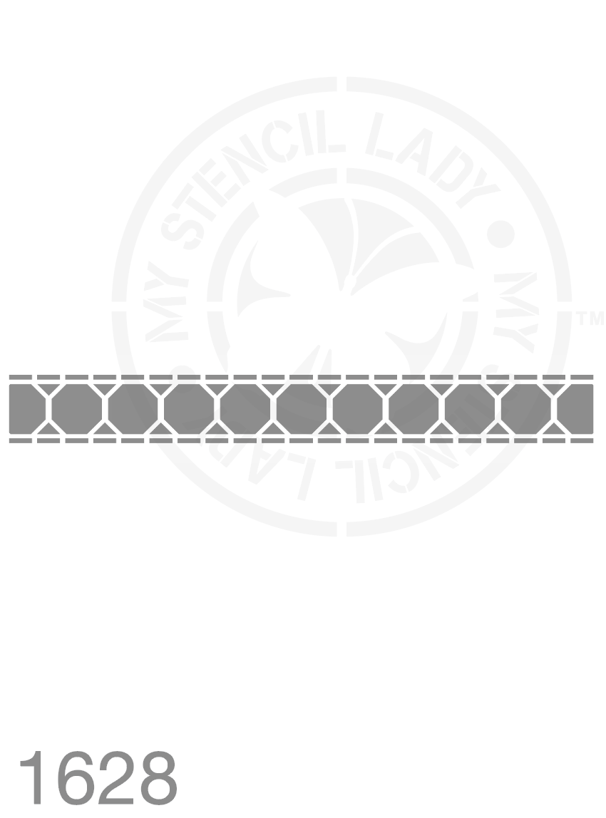 Long Thin Border Stencil 1628 Repeatable Continuous Reusable Borders Stencils and Templates