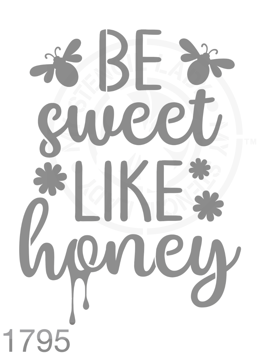 Be Sweet Like Honey Stencil 1795 Reusable Animals Fauna and Wildlife Stencils and Templates