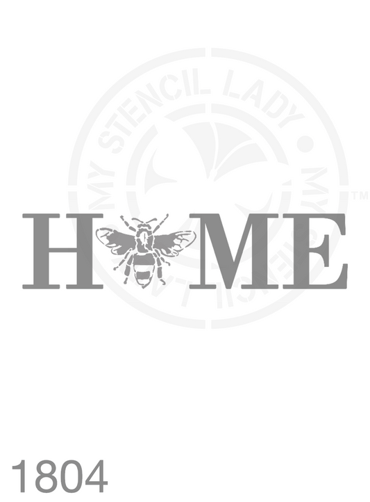 Bee Home Stencil 1804 Reusable Animals Fauna and Wildlife Stencils and Templates