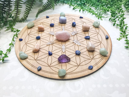 Emotional Strength & Healing A - Crystal Energy Grid Pack