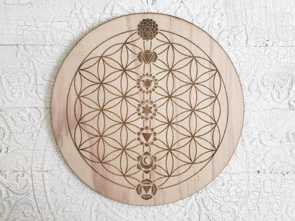 Crystal Energy Grid - Chakra Balance - Flower of Life