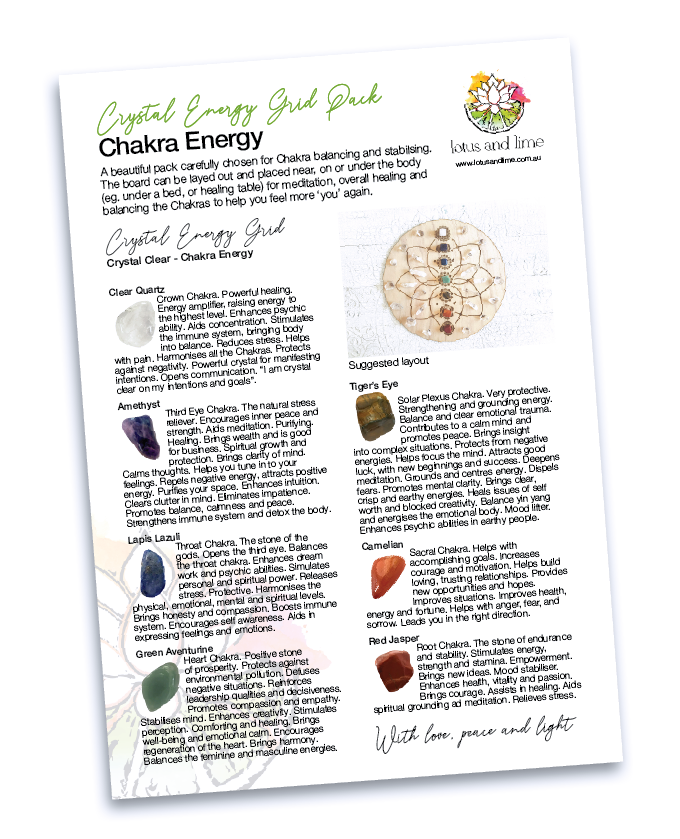 Chakra Energy A - Crystal Energy Grid Pack