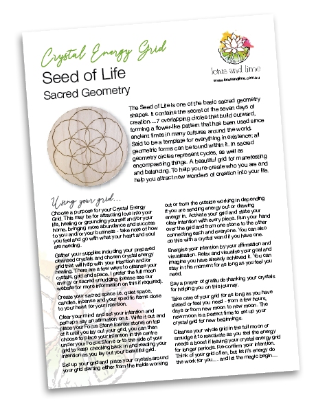 Crystal Energy Grid - Seed of Life